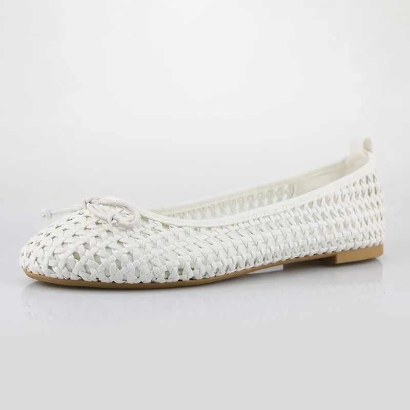 Womens Round Toe Ballet Flats